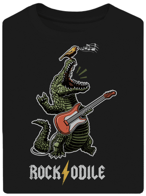 Rockodile unisex túlméretezett póló Black