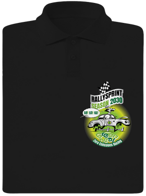 Rallysprint 2030 férfi pólóingek Black