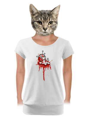 női póló elasztikus alsó szegéllyel