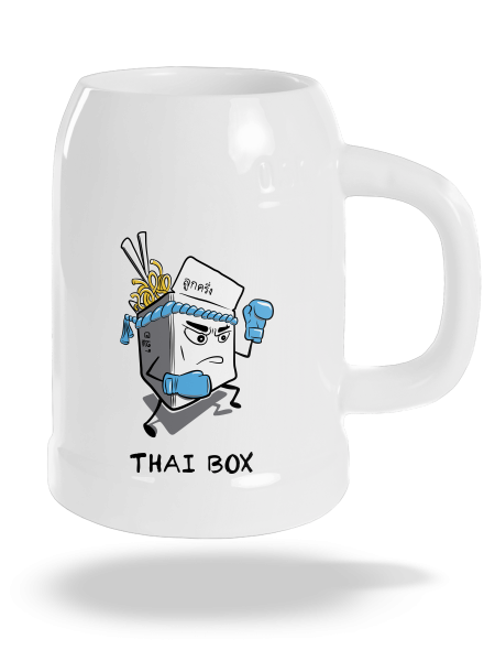 Thai box söröskorsó White