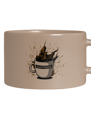 Hackpresso  macaron bögre Brown Macaron