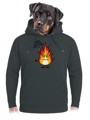 Olyan az eszem, mint a tűz! unisex prémium pulóver Charcoal