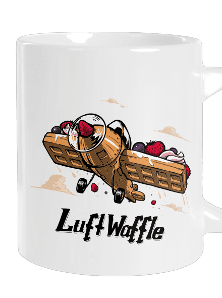Luftwaffle nagy bögre White