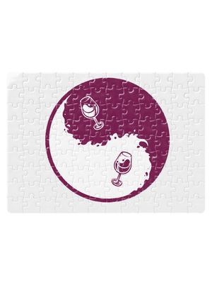 Yin Yang bor kirakós White