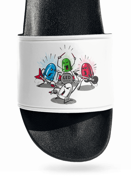 Led Zeppelin papucs White