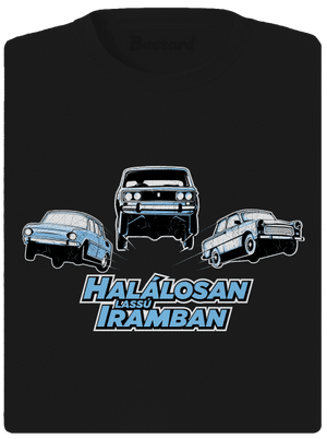 Halálosan lassú iramban női sportpóló Black