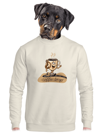 Coffee to go unisex crewneck Off White