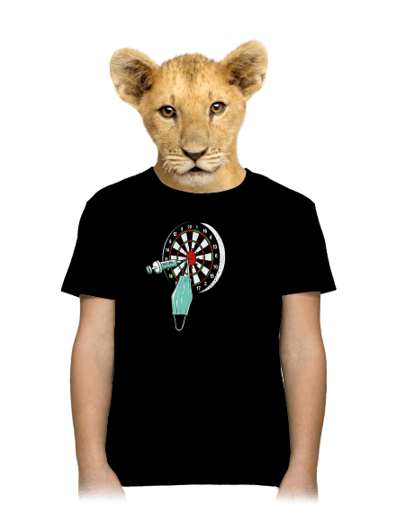 Közbelépés gyerek póló Black