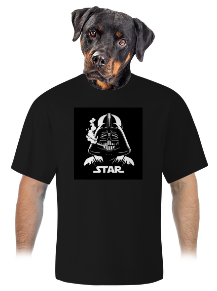 Darth Star unisex túlméretezett póló Black