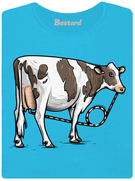 Cow drink női póló Blue Atol