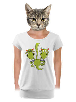 női póló elasztikus alsó szegéllyel