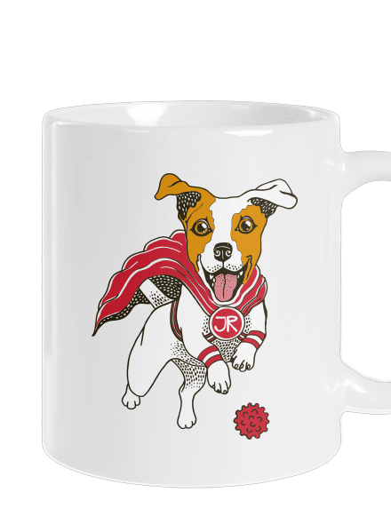Jack Russell hagyományos bögre White