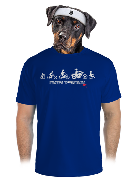 Bikers evolution férfi sportpóló Royal Blue Mal