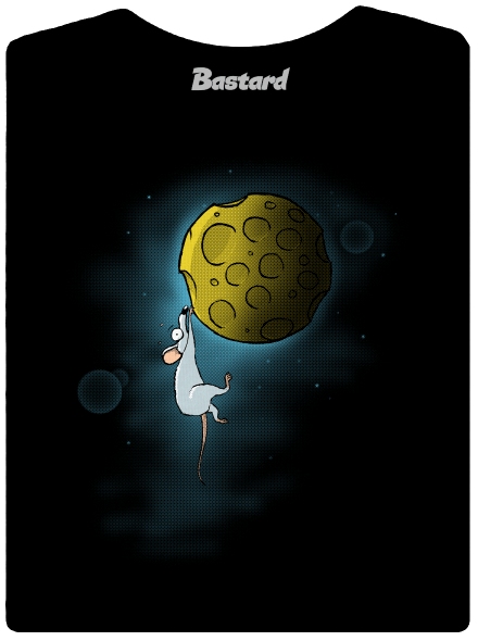 Moon cheese női póló Black