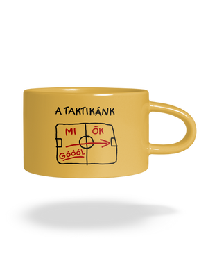 A taktikánk macaron bögre Yellow Macaron