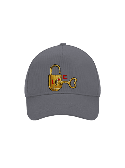 Love lock baseballsapka Graphite grey
