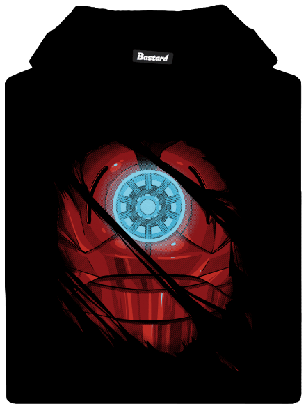 Ironman gyerek kenguruzsebes pulóver Black