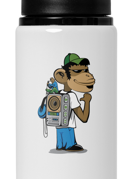 Boombox backpack kulacs White