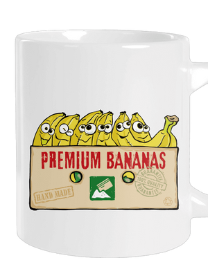 Premium Bananas nagy bögre White