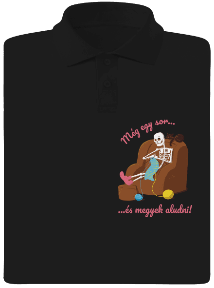 Még egy sor férfi pólóingek Black