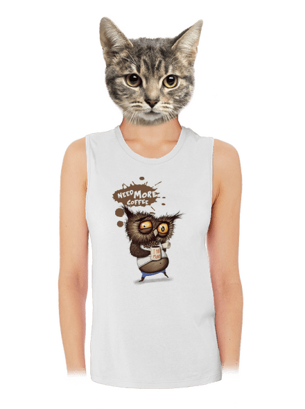 I need more coffee női bővített trikó White