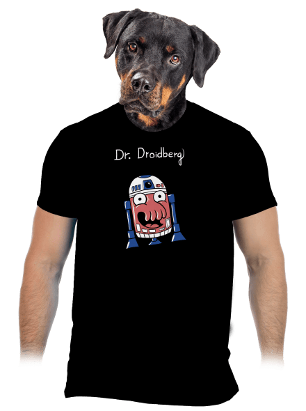 Dr. Droidberg férfi póló Black
