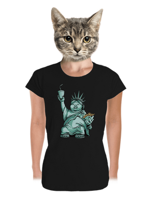 Amerikai bálvány prémium női póló Black