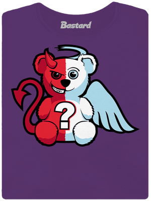 Angyal vagy ördög prémium női póló Purple