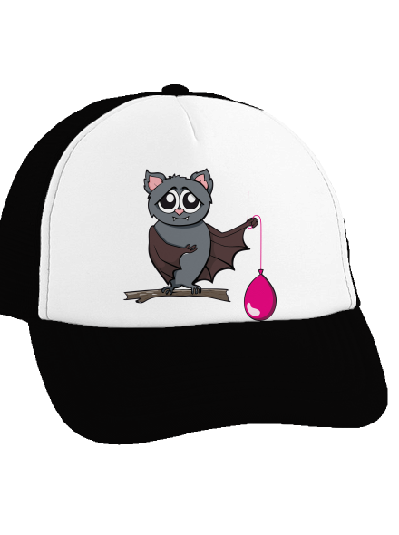 Denevér teherautós sapka Black cap