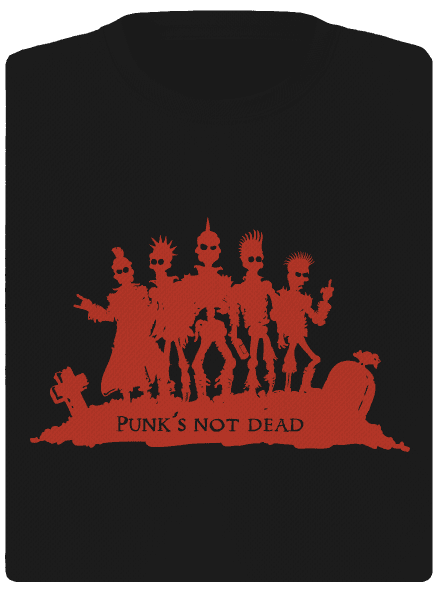 Punks not dead! női sportpóló Black
