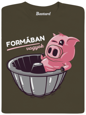 Formában férfi póló Urban Khaki