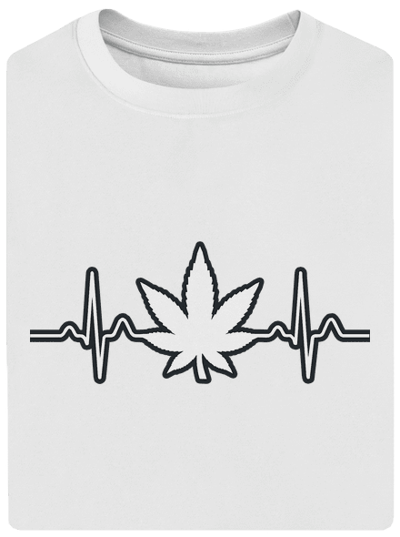 EKGanja unisex túlméretezett póló White