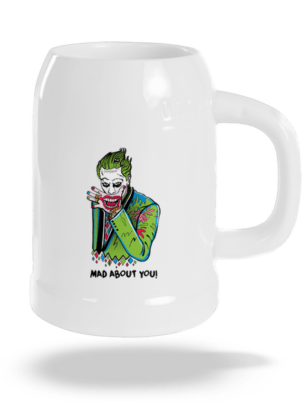 Joker és Harley söröskorsó White