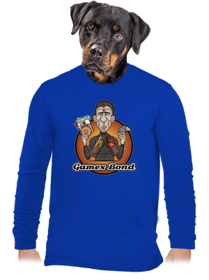 Games Bond férfi hosszú ujjú póló Royal Blue