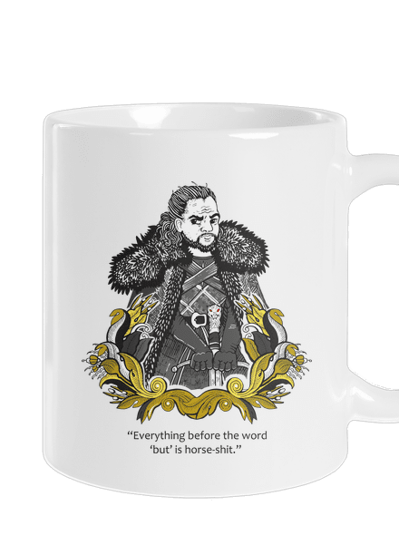Jon Snow hagyományos bögre White