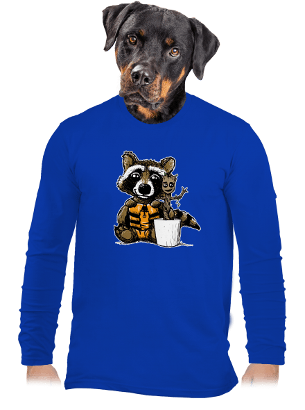 A galaxis őrzői férfi hosszú ujjú póló Royal Blue