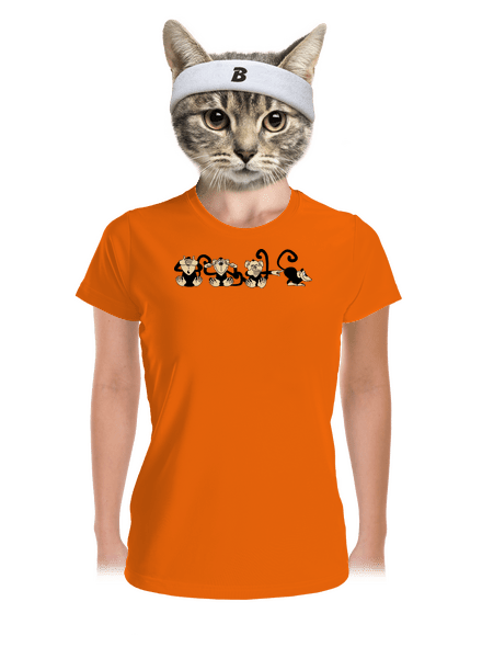 Majmok női sportpóló Neon Orange