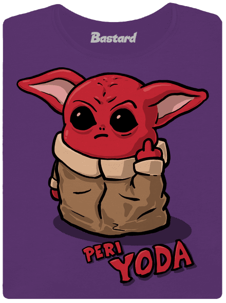 Peri Yoda prémium női póló Purple