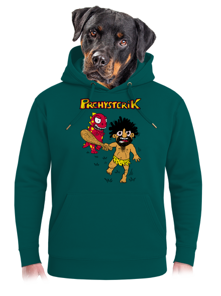Prehysterik unisex prémium pulóver Emerald Green