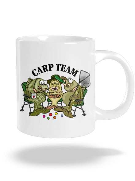 Carp Team nagy bögre White