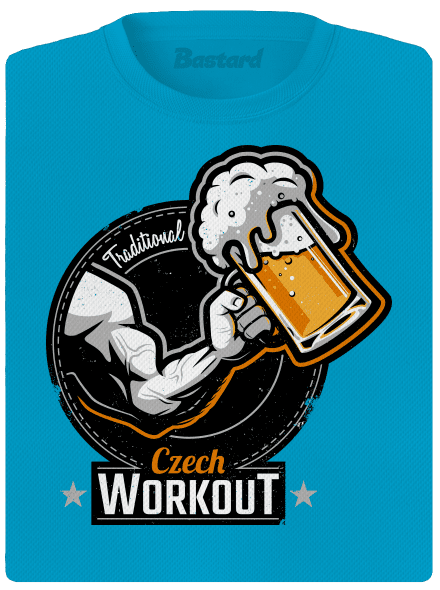 Czech workout női sportpóló Blue Atol