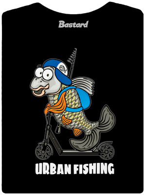 Urban fishing prémium női póló Black