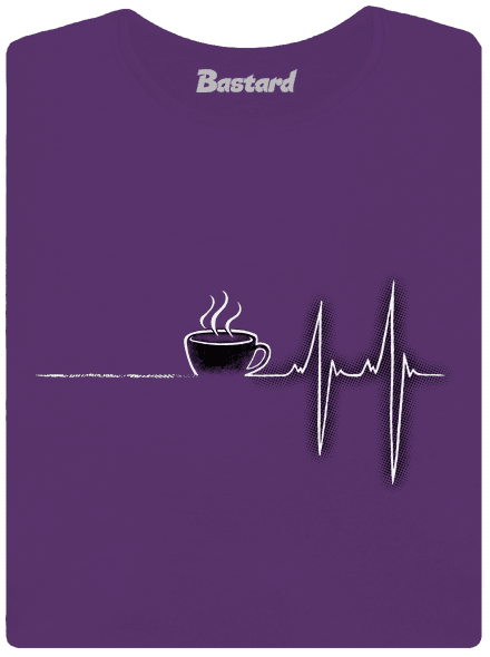 Coffee help prémium női póló Purple