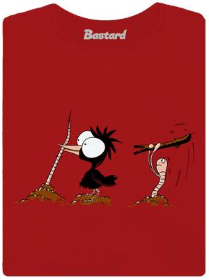 Vigyázz melyik végét fogod prémium női póló Red Mal