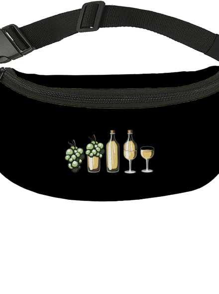 A fehérbor evolúciója övtáska Black