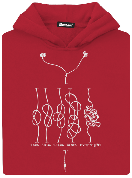 A fonás iskolája gyerek kenguruzsebes pulóver Fire Red