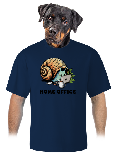 Sneka home office unisex túlméretezett póló Midnight Blue