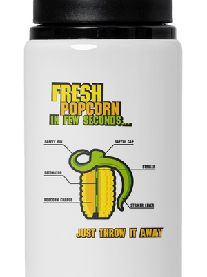 Popcorn grenade kulacs White