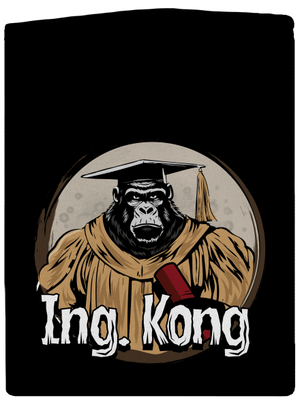 Ing. Kong cipzáras férfi pulóver Black
