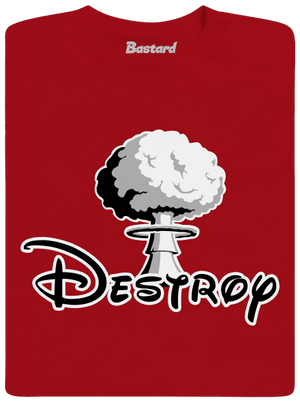 Destroy férfi hosszú ujjú póló Red